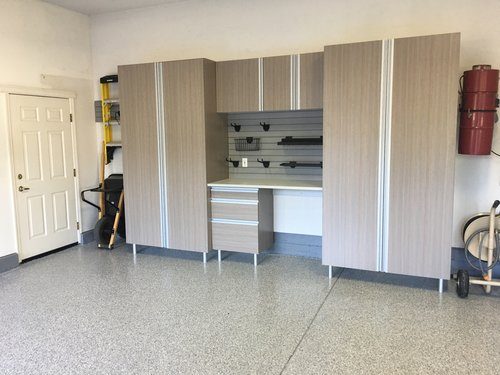 Garage floor, full-broadcast chip system — Garage Floors — photo 4