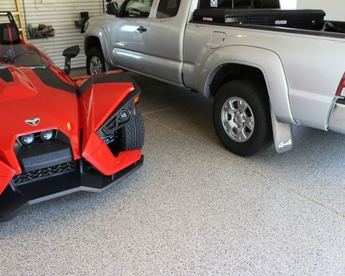 Garage floor, full-broadcast chip system — Garage Floors — photo 3