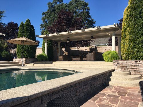 Pool deck, textured chip system — Pool Decks — photo 3
